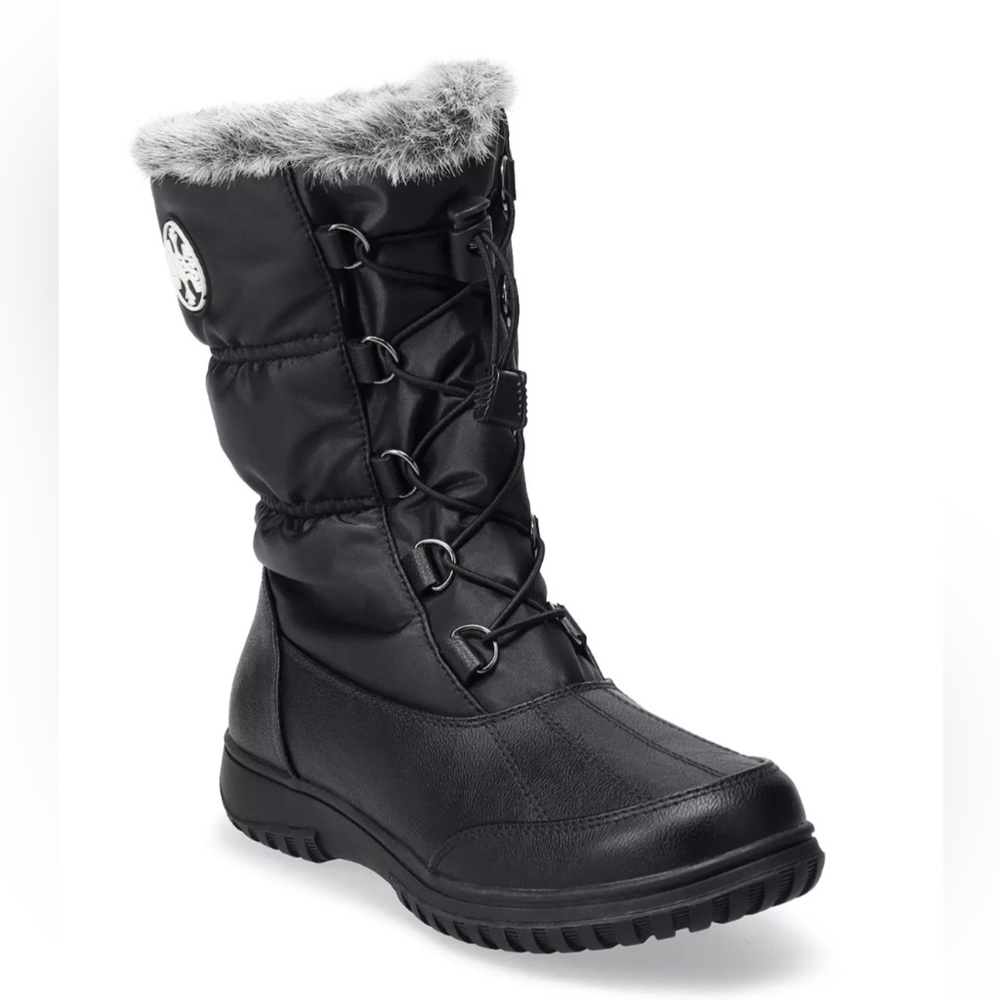 New Women’s Size 6M Faux Fur Lined Boots by Totes.